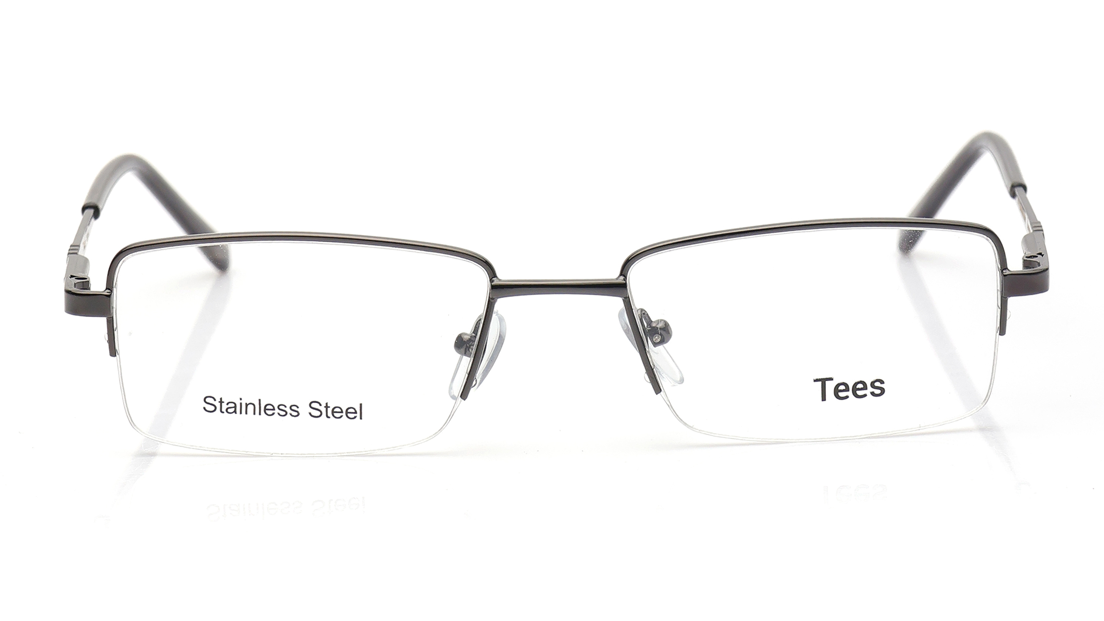 Image 1 of Black Rectangle Eyeglasses for Men and Women from Tees By Fastrack Available at Titan Eye+