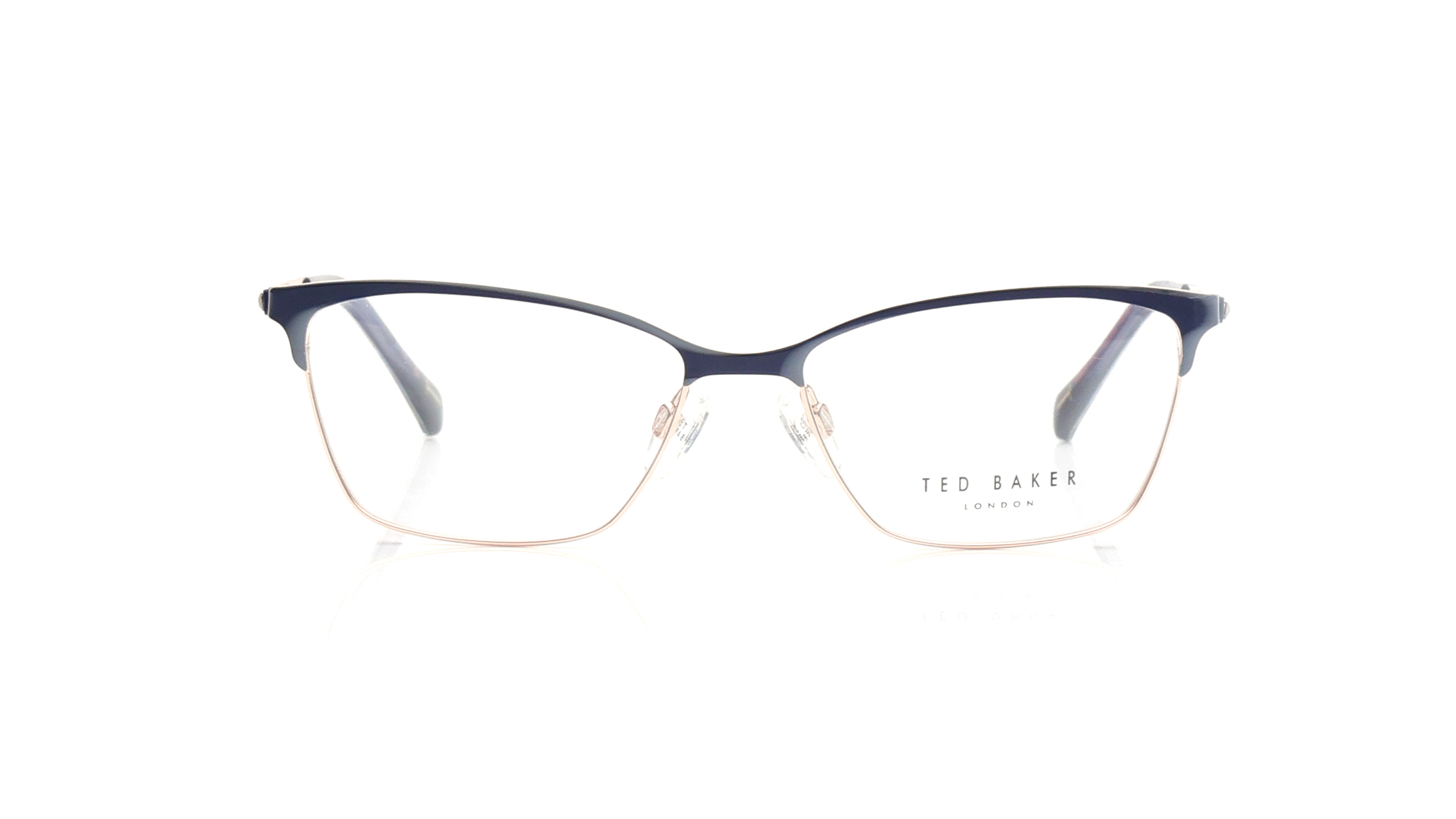 Image 1 of Blue Rectangle Eyeglasses for Women from Ted Baker Available at Titan Eye+