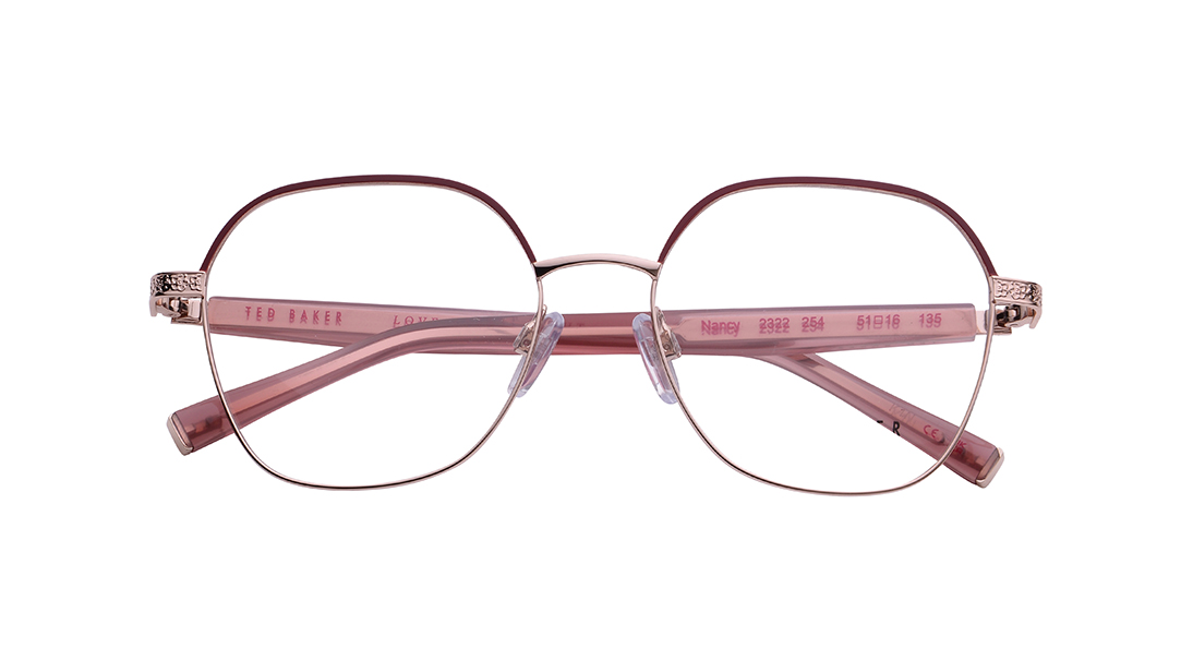 Image 3 of Red Square Eyeglasses For Women from Ted Baker Available at Titan Eye+