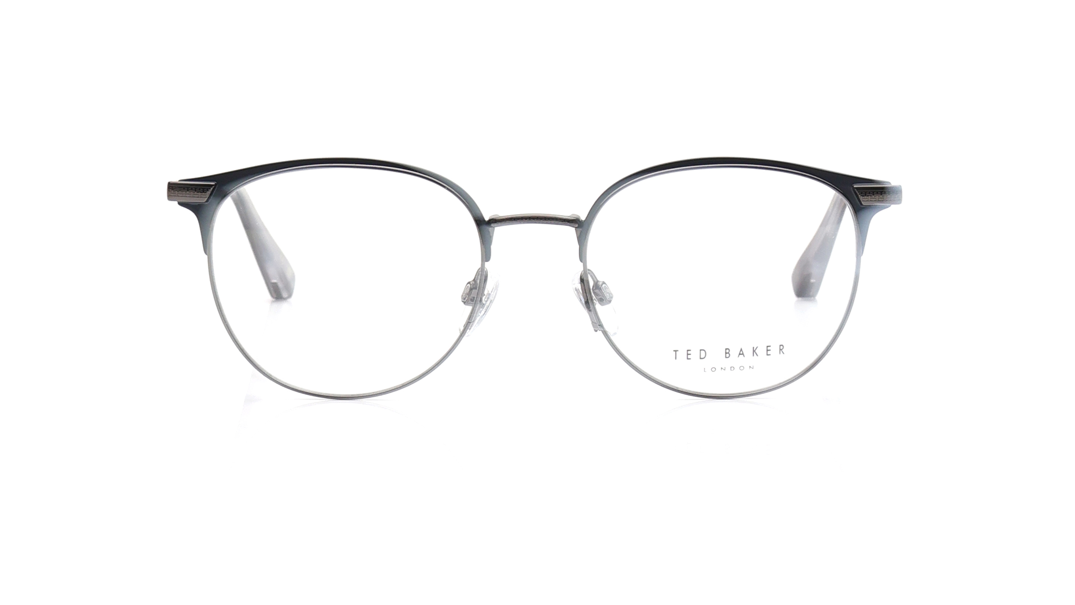 Image 1 of Blue Round Eyeglasses for Men from Ted Baker Available at Titan Eye+