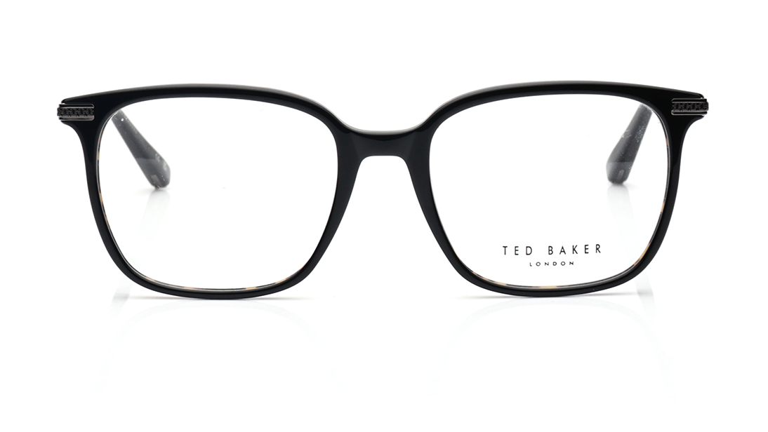 Image 1 of Square Black Rimmed Eyeglasses for Men from Ted Baker Available at Titan Eye+