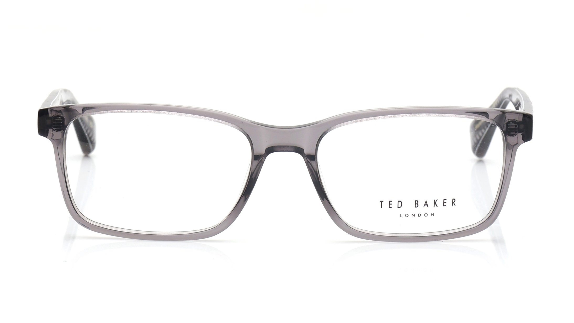 Image 1 of Grey Rectangle Eyeglasses for Men from Ted Baker Available at Titan Eye+