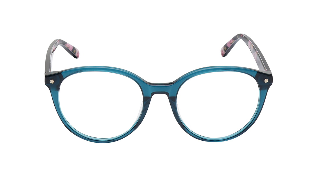 Image 1 of Teal Round Eyeglasses for Women from Ted Baker Available at Titan Eye+