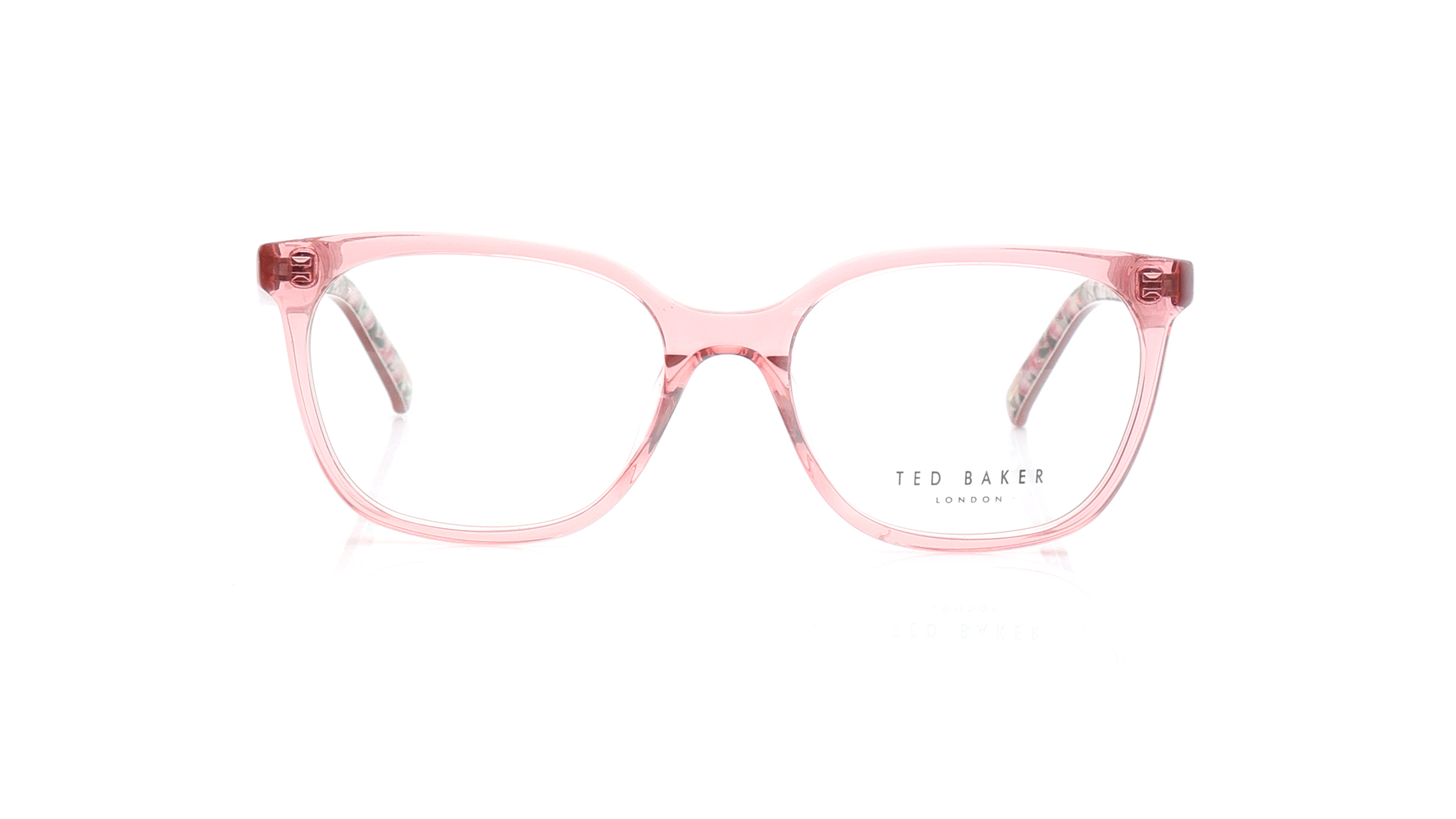 Image 1 of Pink Rectangle Eyeglasses for Women from Ted Baker Available at Titan Eye+