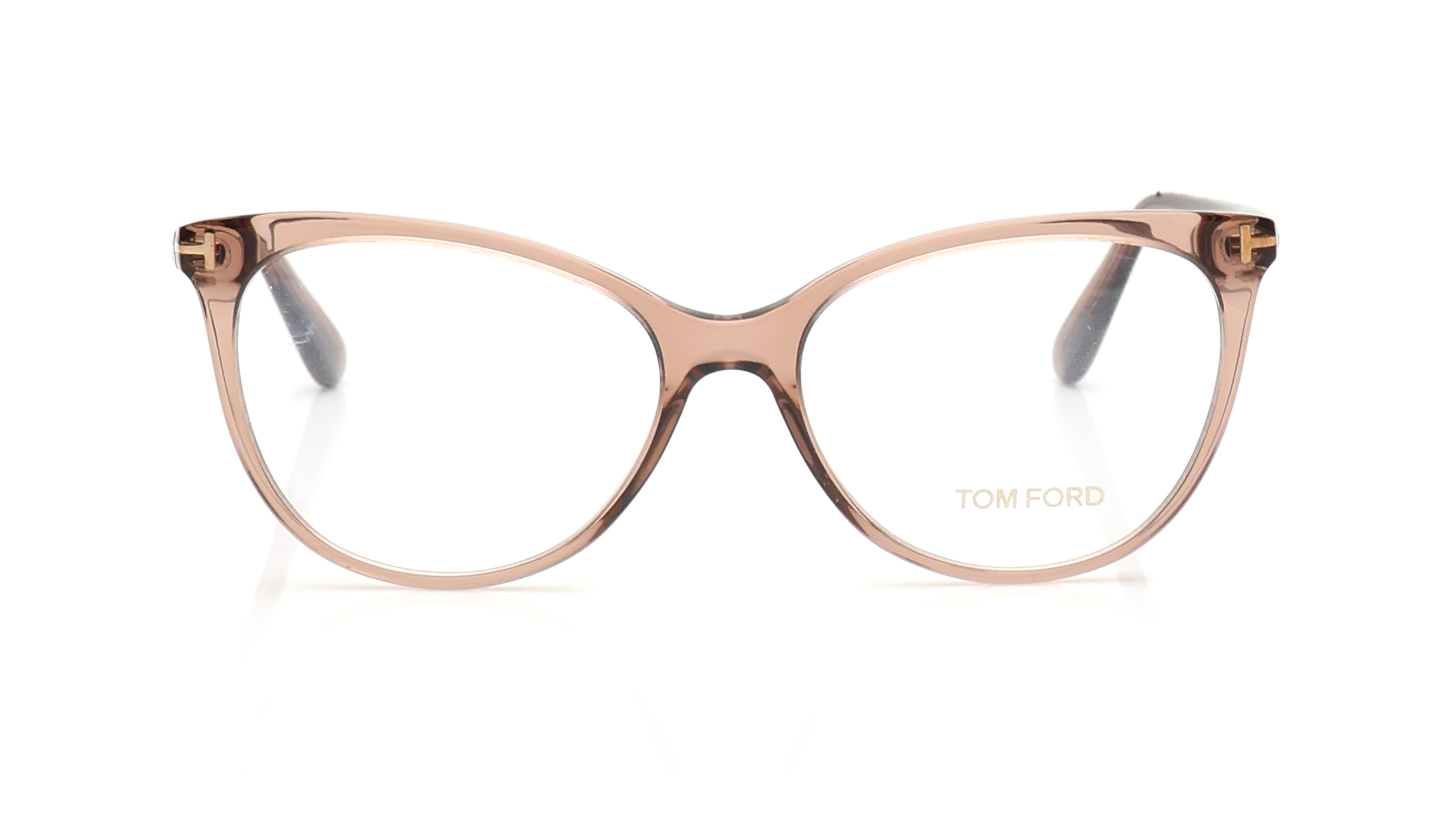 Image 1 of Brown CatEye Eyeglasses for Women from Tom Ford Available at Titan Eye+