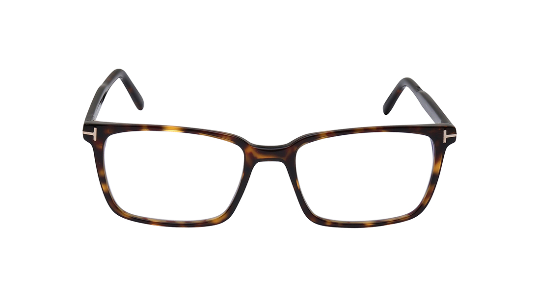Image 1 of Brown Rectangle Eyeglasses for Men from Tom Ford Available at Titan Eye+