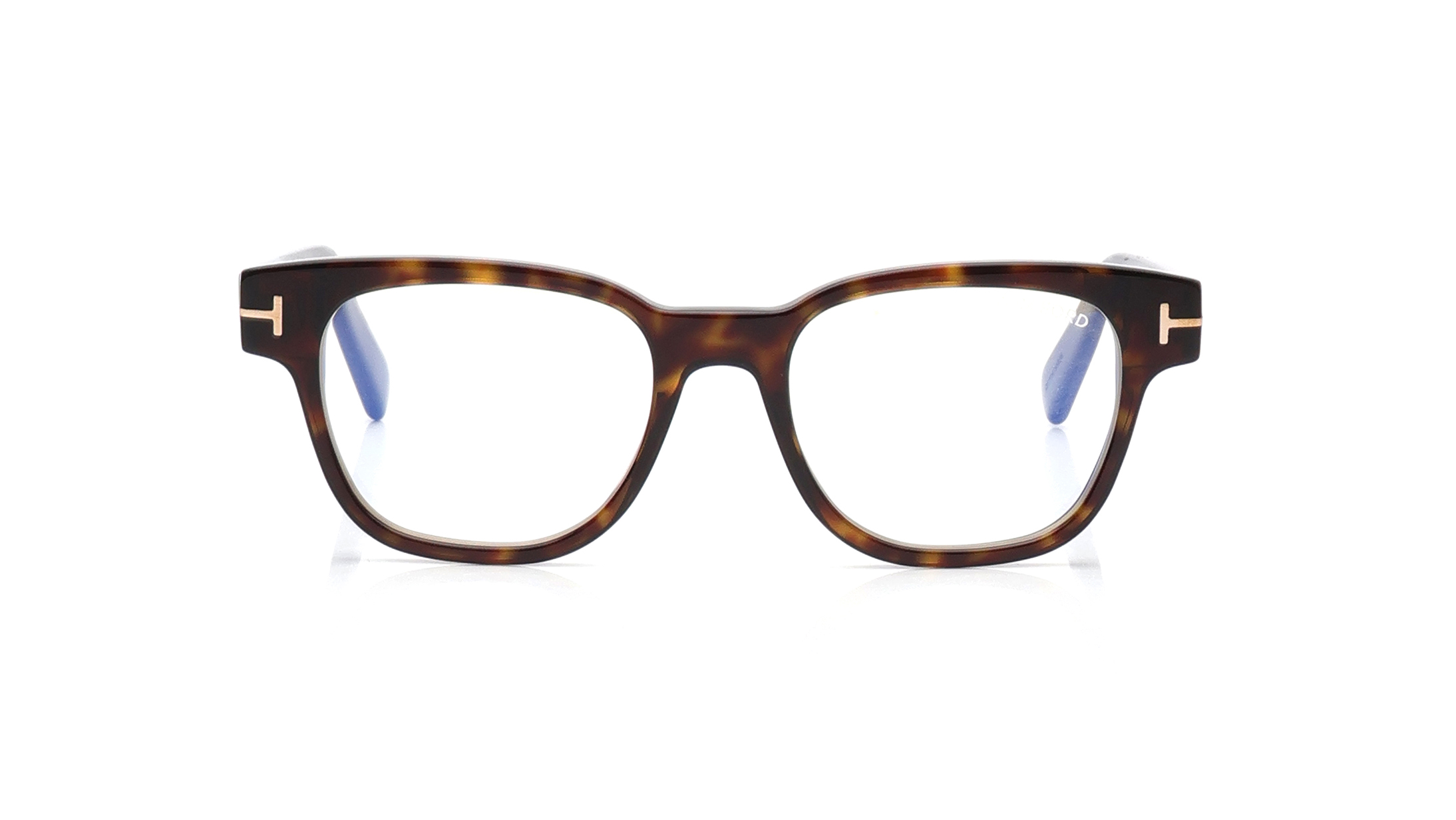 Image 1 of Havana Square Eyeglasses for Men from Tomford Available at Titan Eye+