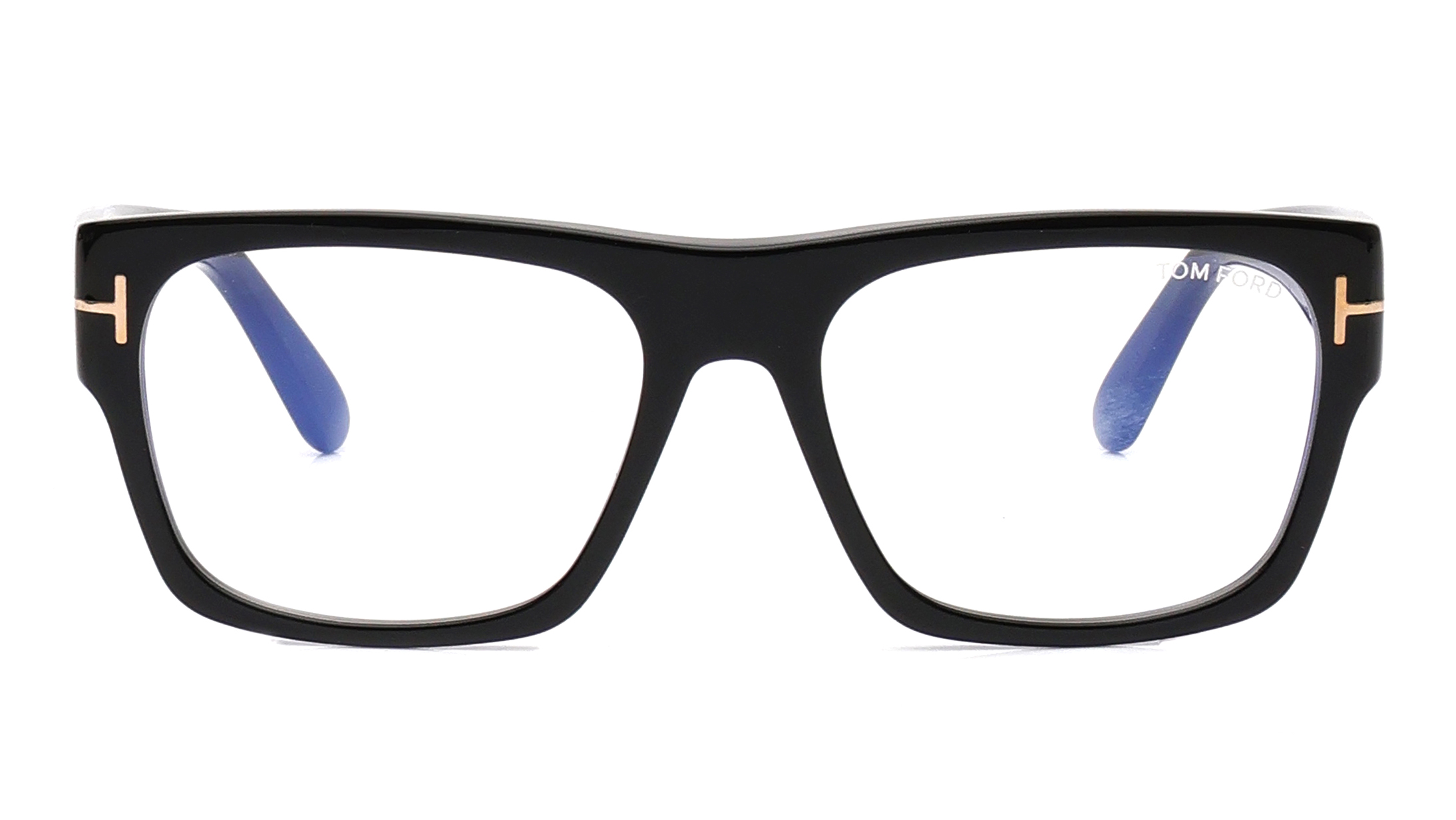 Image 1 of Black Rectangle Eyeglasses for Men from Tom Ford Available at Titan Eye+