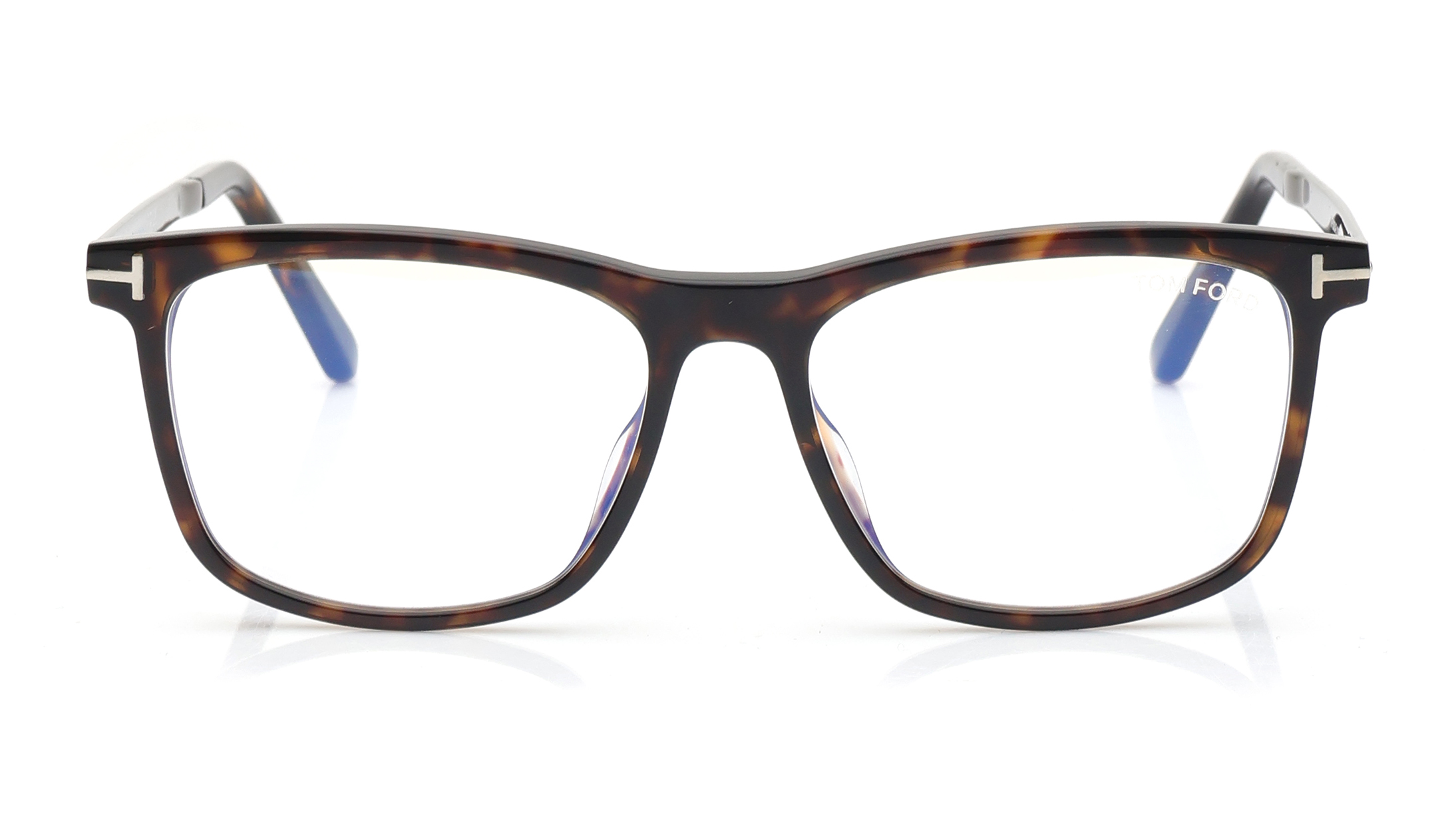 Image 1 of Brown Square Eyeglasses for Men from Tom Ford Available at Titan Eye+
