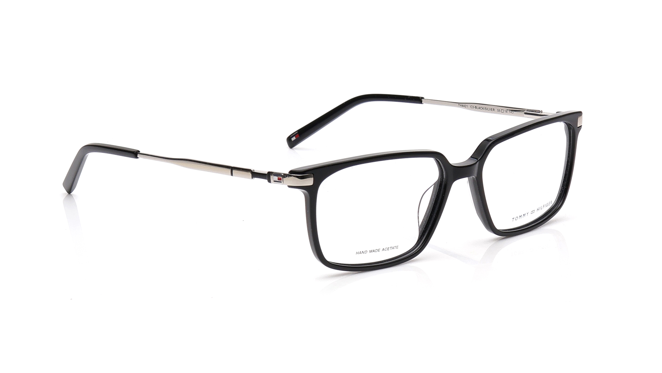 Black Rectangle Eyeglasses for Men