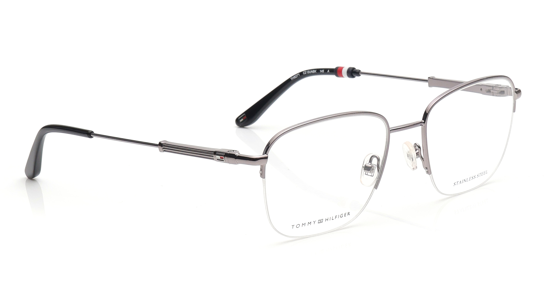 Gunmetal Oval Eyeglasses for Men and Women
