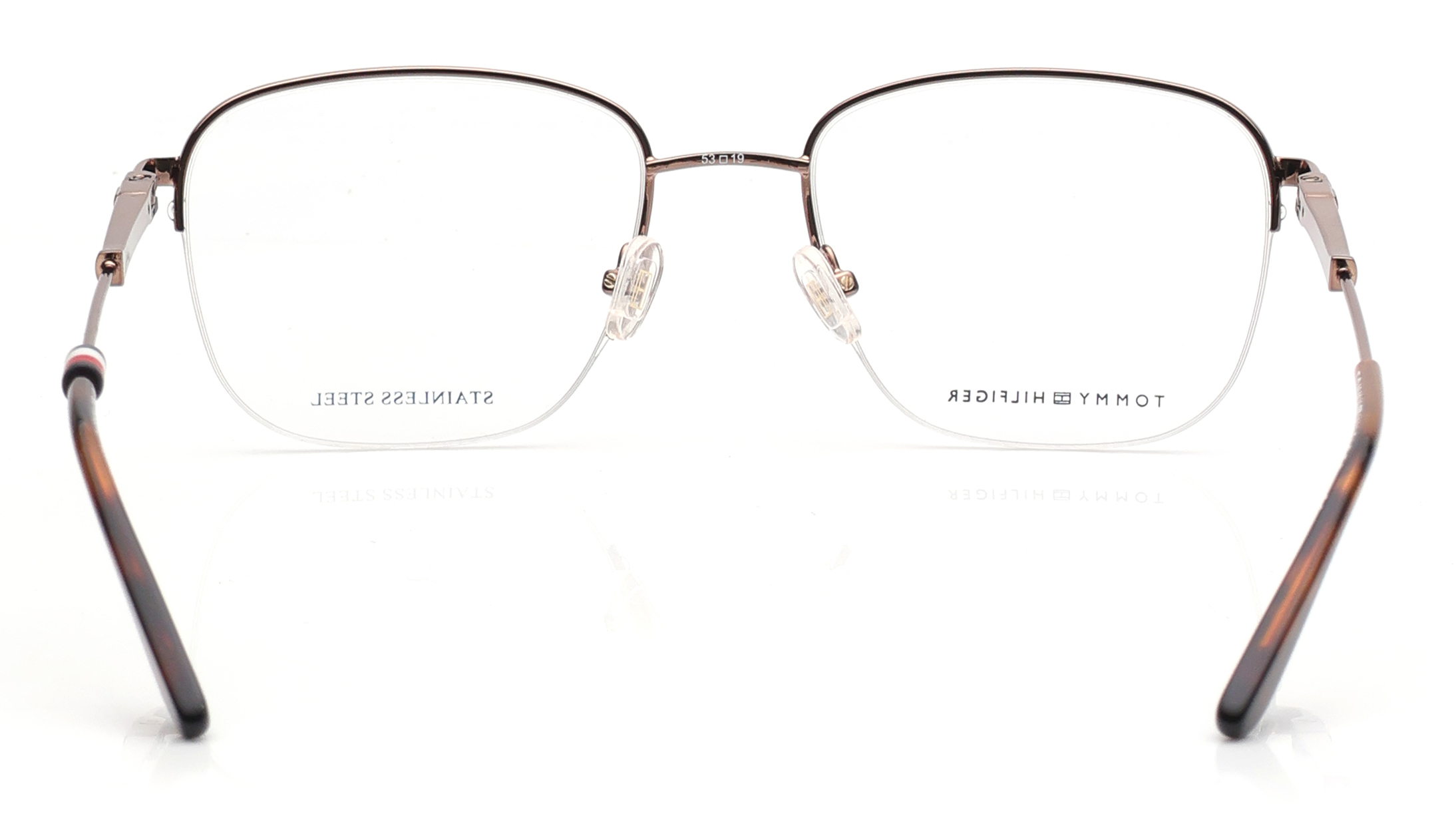 Image 4 of Brown Oval Eyeglasses for Men and Women from Tommy Hilfiger Available at Titan Eye+