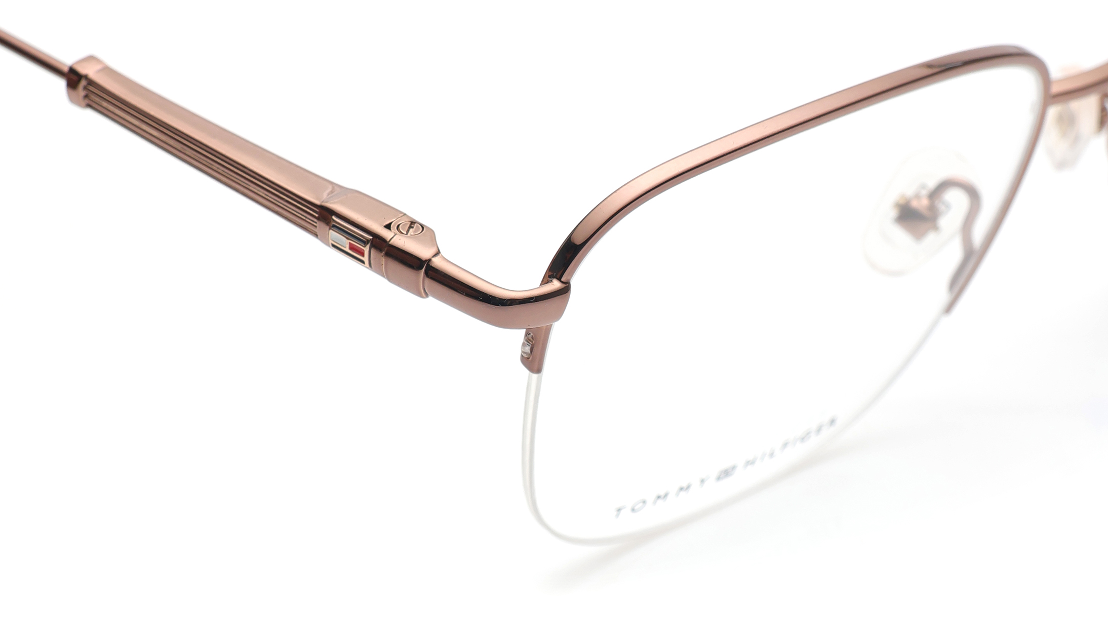 Image 5 of Brown Oval Eyeglasses for Men and Women from Tommy Hilfiger Available at Titan Eye+
