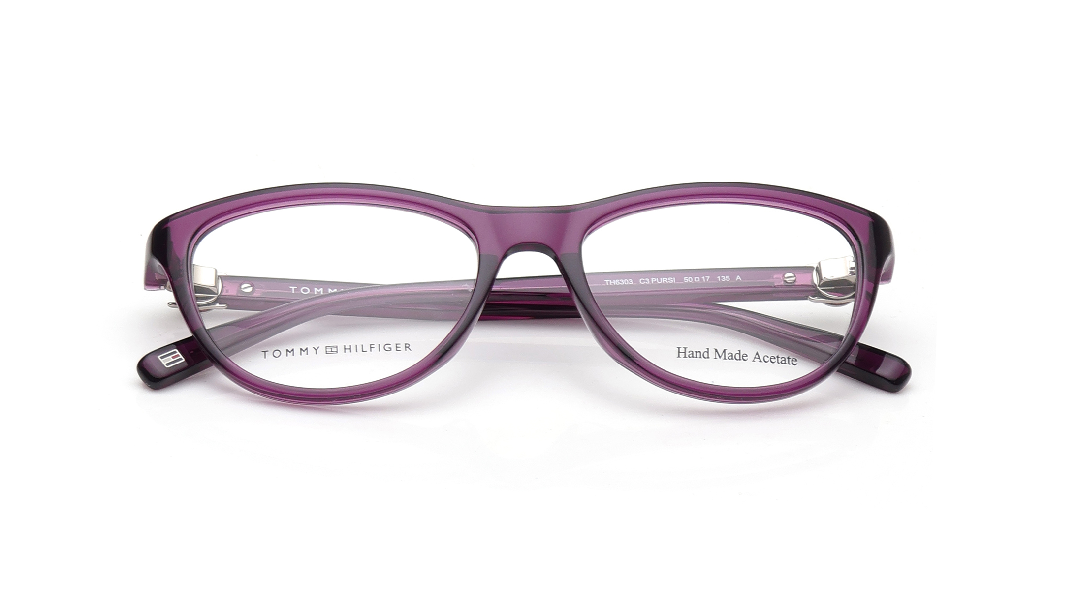 Image 5 of Purple Oval Eyeglasses for Women from Tommy Hilfiger Available at Titan Eye+