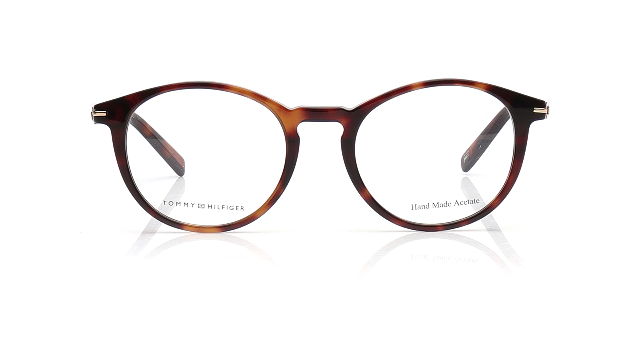 Image 1 of Havana Round Eyeglasses for Men and Women from Tommy Hilfiger Available at Titan Eye+