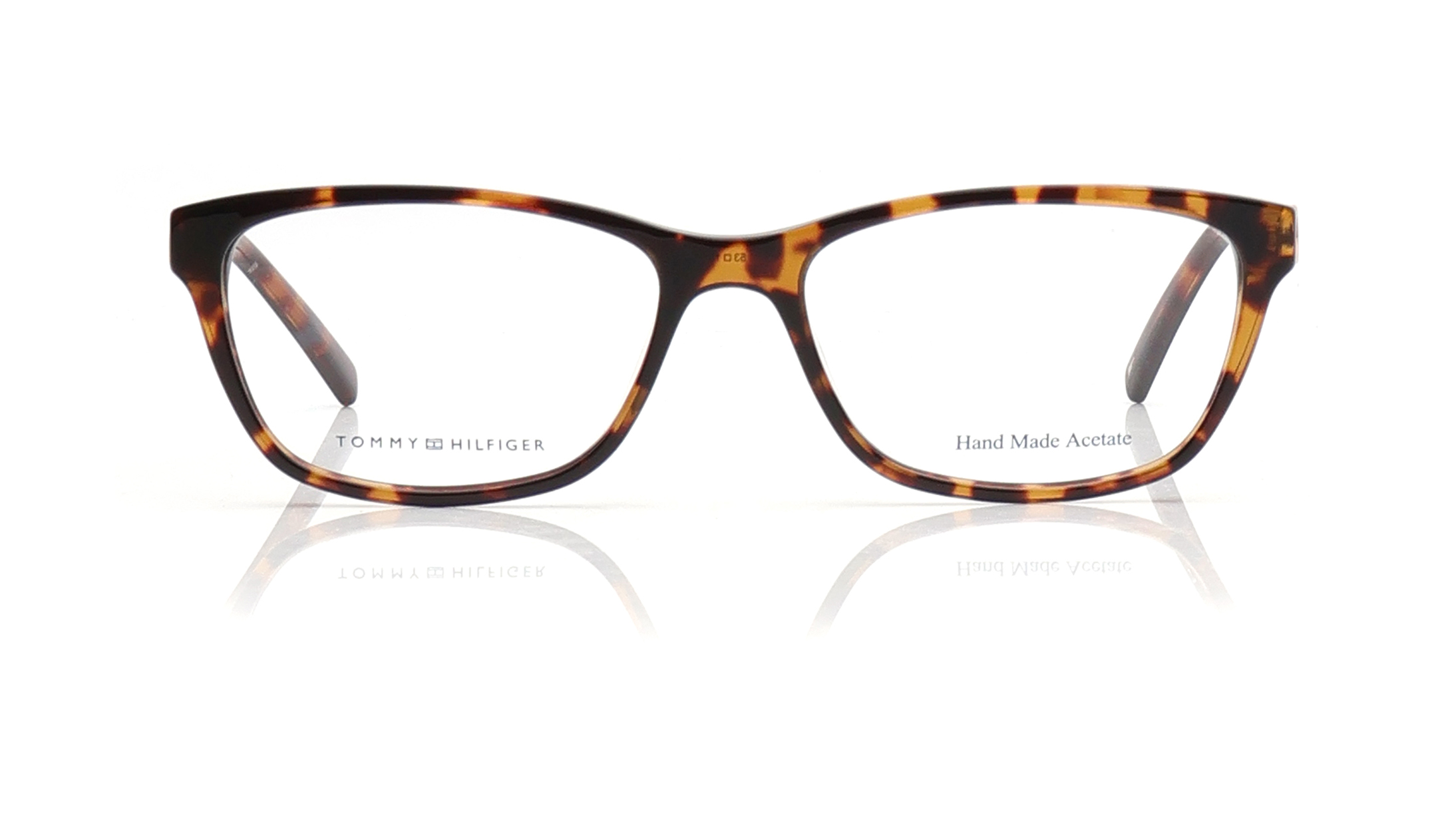 Image 1 of Brown Oval Eyeglasses for Women from Tommy Hilfiger Available at Titan Eye+