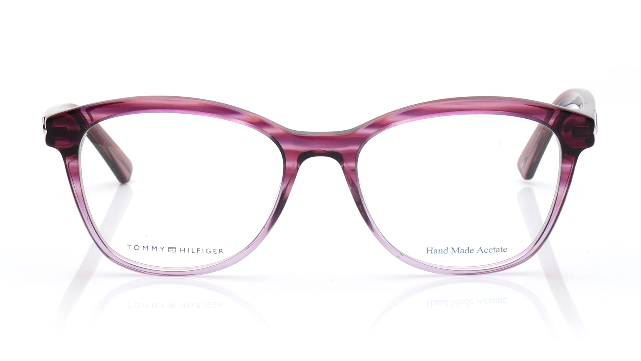 Image 1 of Purple Cateye Eyeglasses for Women from Tommy Hilfiger Available at Titan Eye+