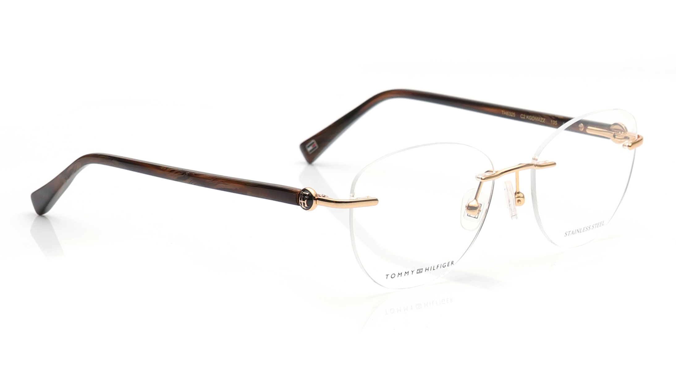 Gold Oval Eyeglasses for Women