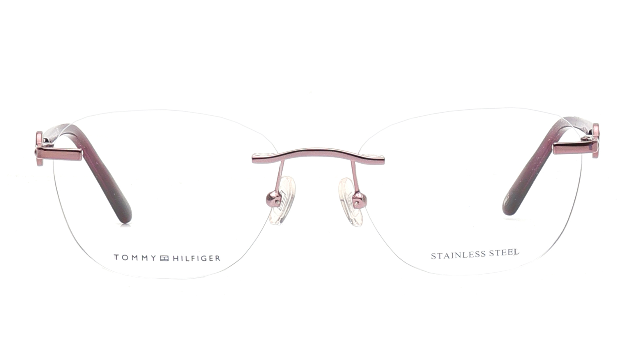Image 1 of Purple Oval Eyeglasses for Women from Tommy Hilfiger Available at Titan Eye+
