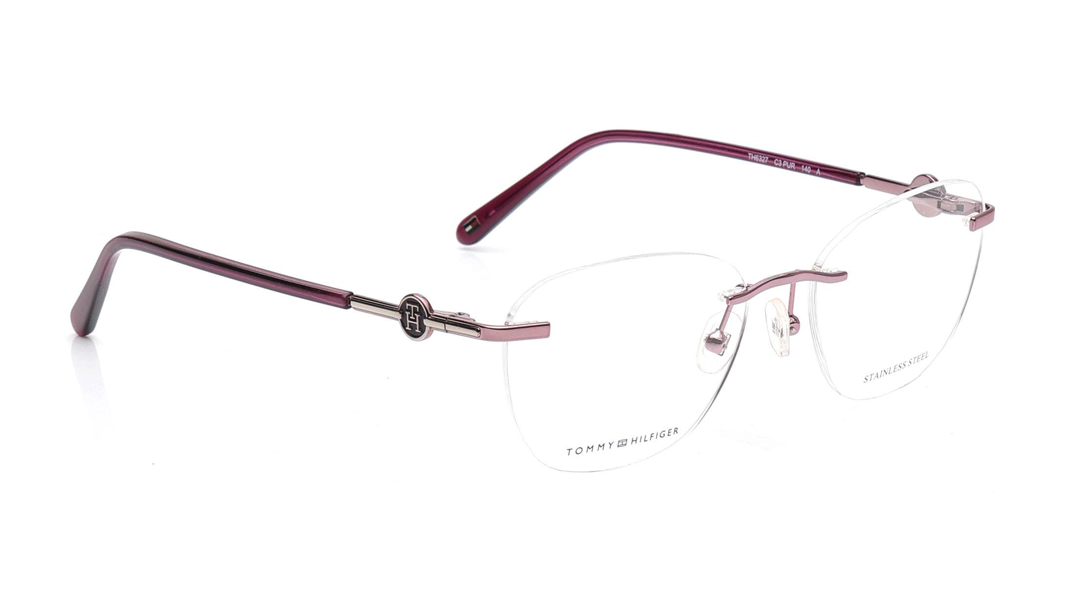 Purple Oval Eyeglasses for Women