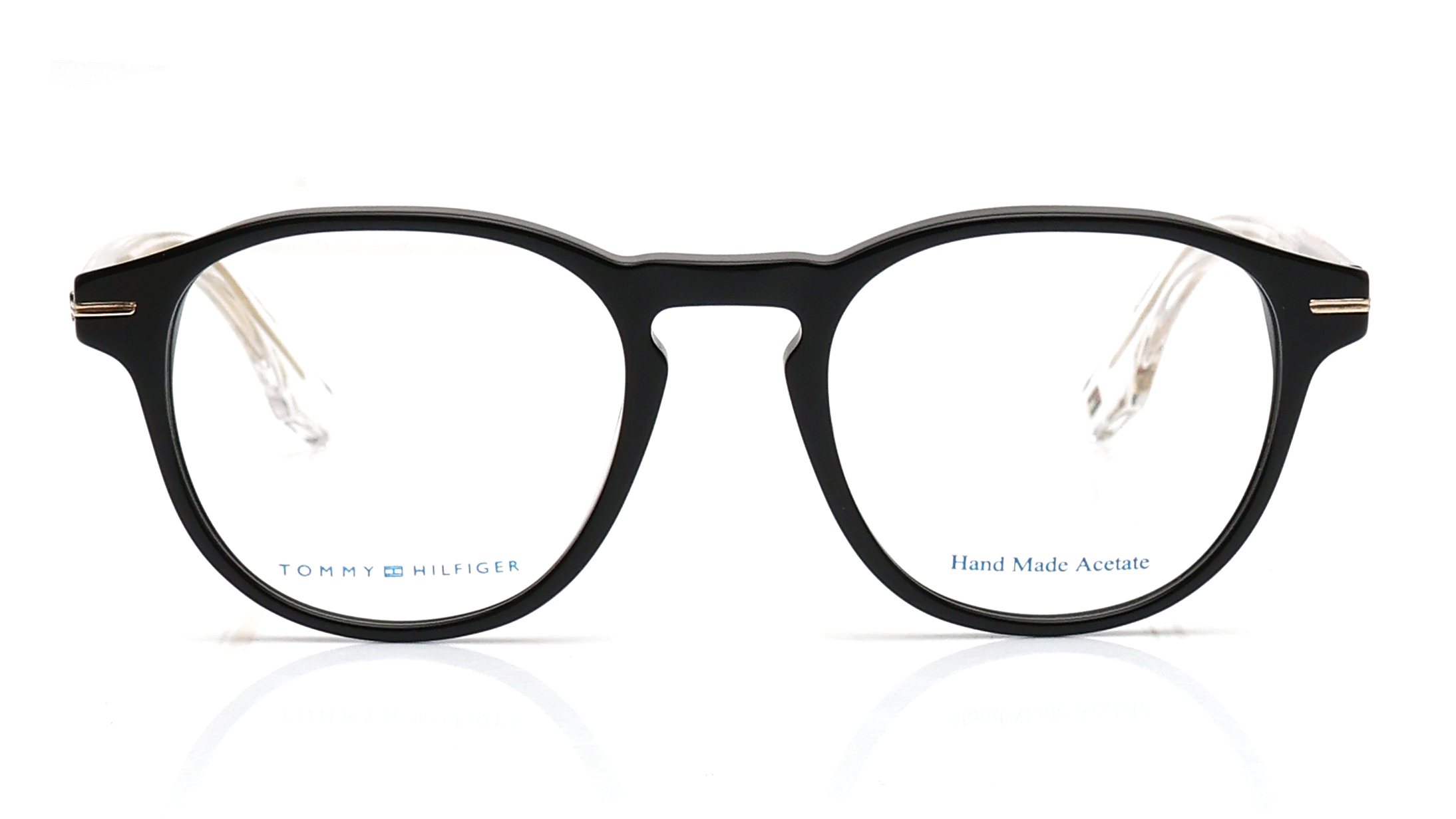 Image 1 of Brown Round Rimmed Eyeglasses for Men and Women from Tommy Hilfiger Available at Titan Eye+