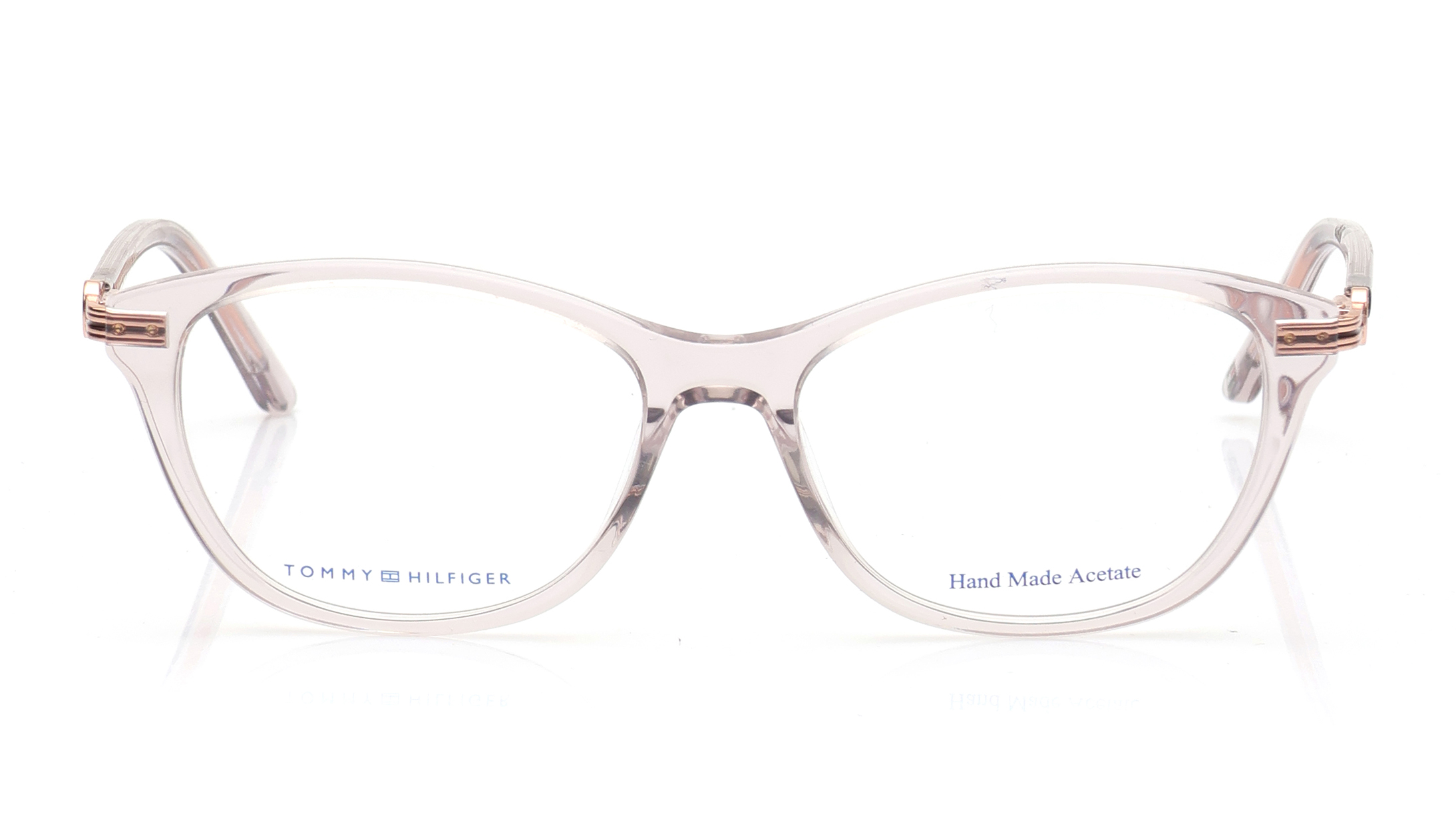 Image 1 of Brown Oval Eyeglasses for Women from Tommy Hilfiger Available at Titan Eye+