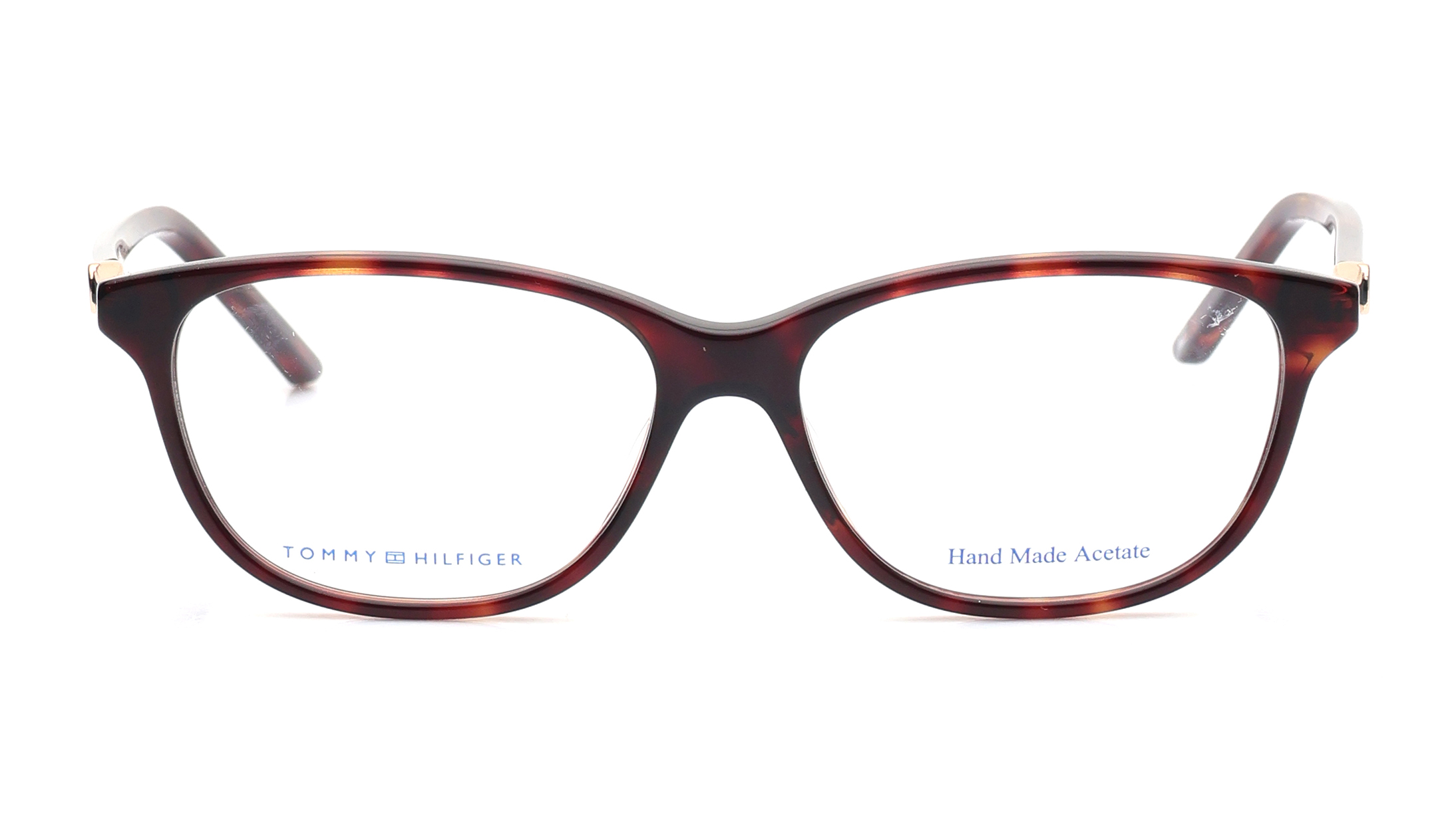 Image 1 of Brown Oval Eyeglasses for Women from Tommy Hilfiger Available at Titan Eye+