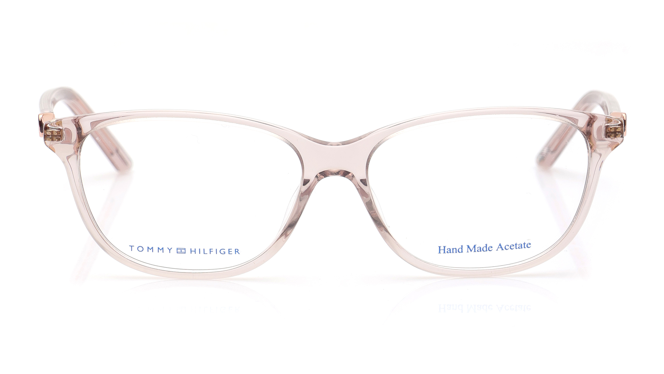 Image 1 of Grey Oval Eyeglasses for Women from Tommy Hilfiger Available at Titan Eye+