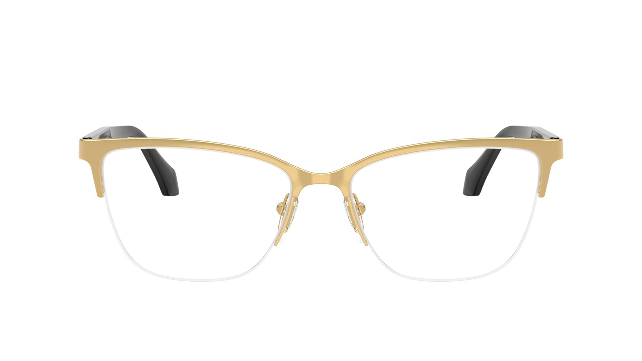 Image 1 of Gold CatEye Eyeglasses for Women from Versace Available at Titan Eye+