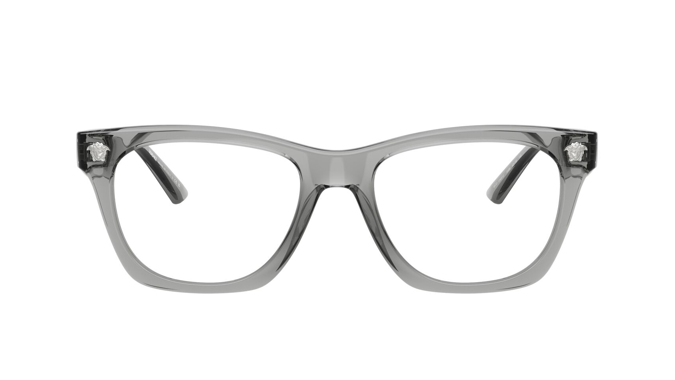 Image 1 of Grey Pillow Eyeglasses for Men from Versace Available at Titan Eye+