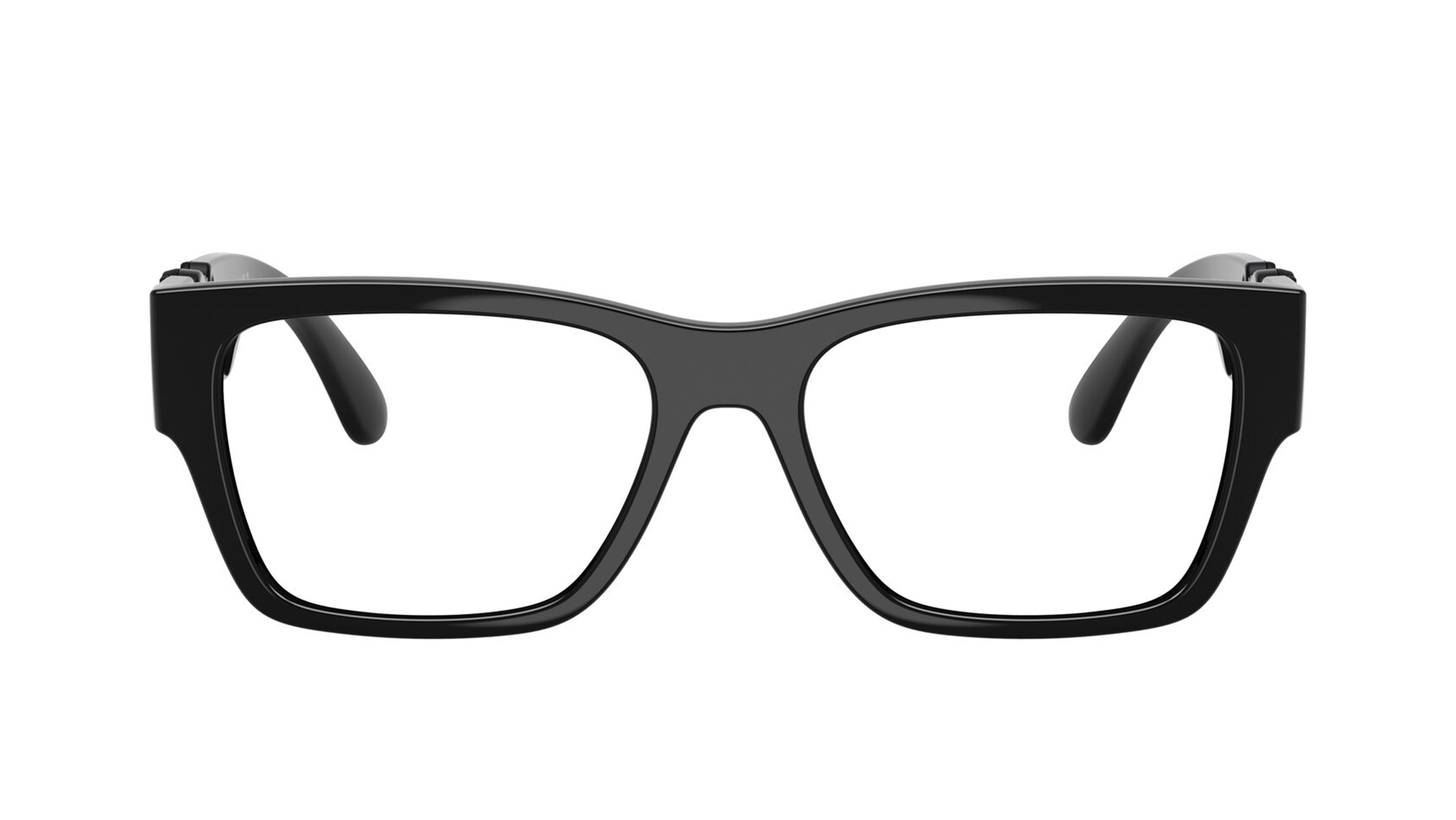 Image 1 of Black Pillow Eyeglasses for Men from Versace Available at Titan Eye+