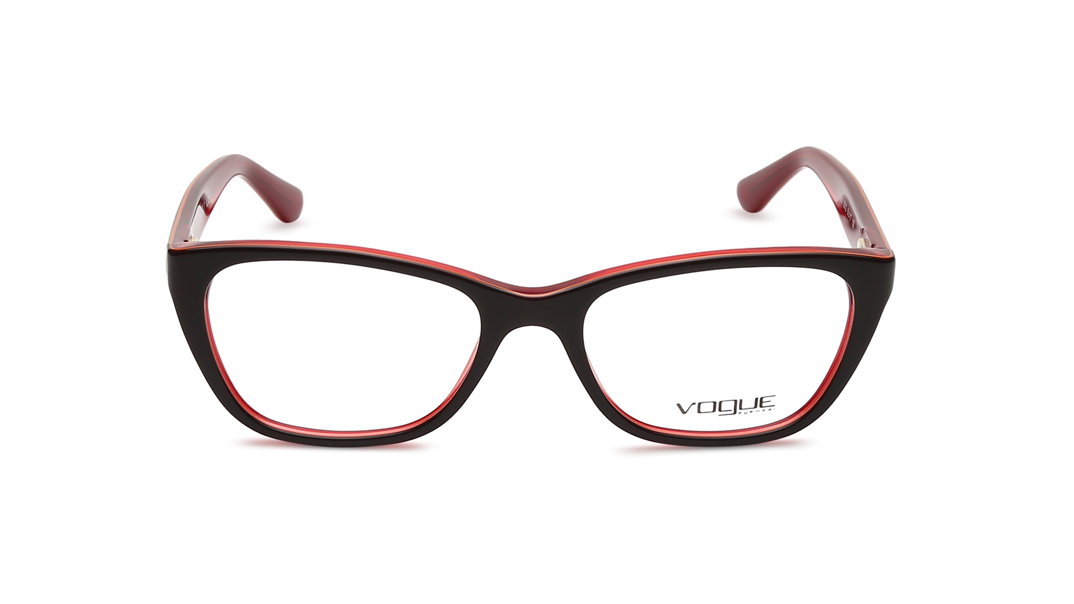 Image 1 of Brown Cateye Rimmed Eyeglasses (FVO2961231251|51) from Vogue Eyewear Available at Titan Eye+