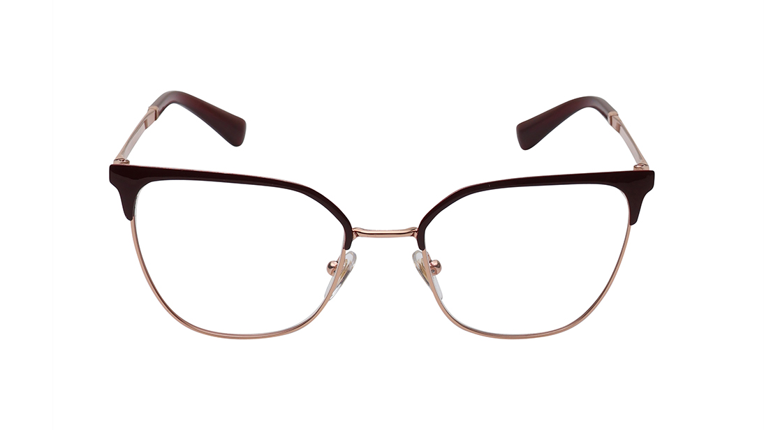Image 1 of Red Rectangle Rimmed Eyeglasses for Women from Vogue Eyewear Available at Titan Eye+