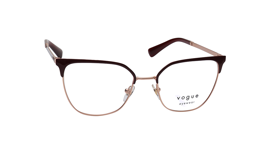 Red Rectangle Rimmed Eyeglasses for Women