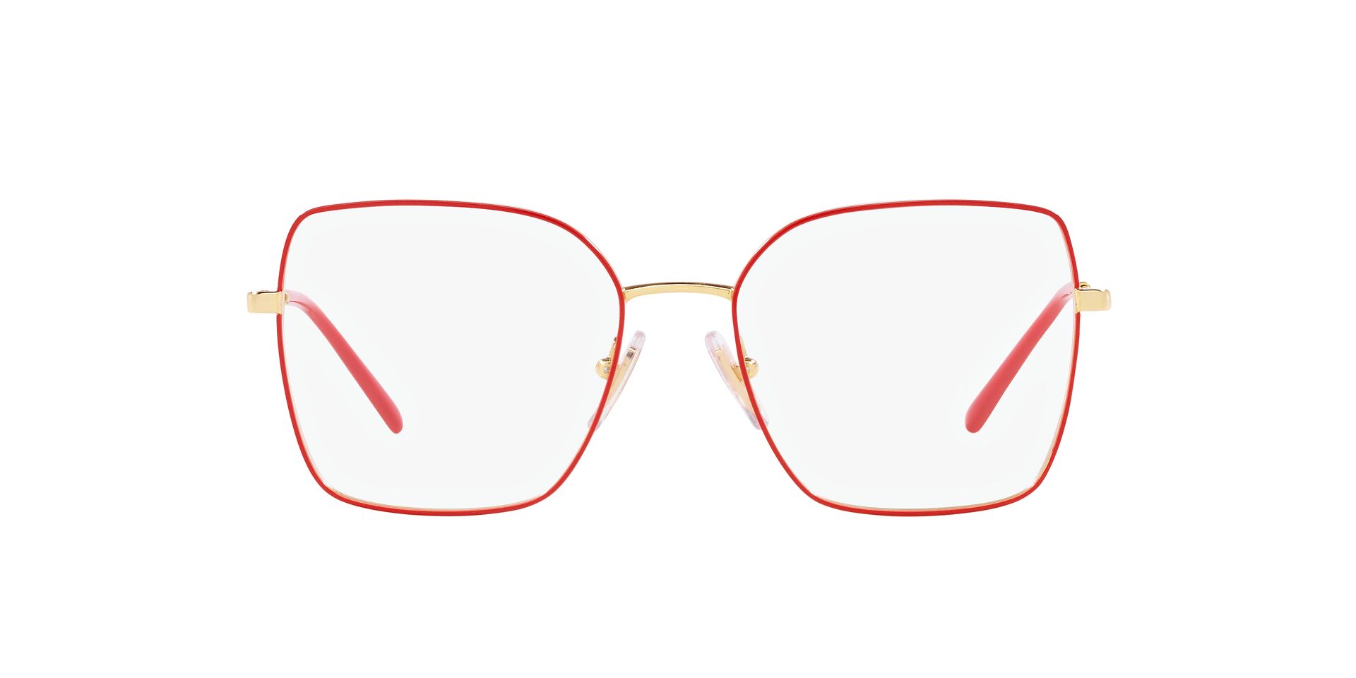 Image 1 of Red Square Rimmed Eyeglasses for Women from Vogue Eyewear Available at Titan Eye+