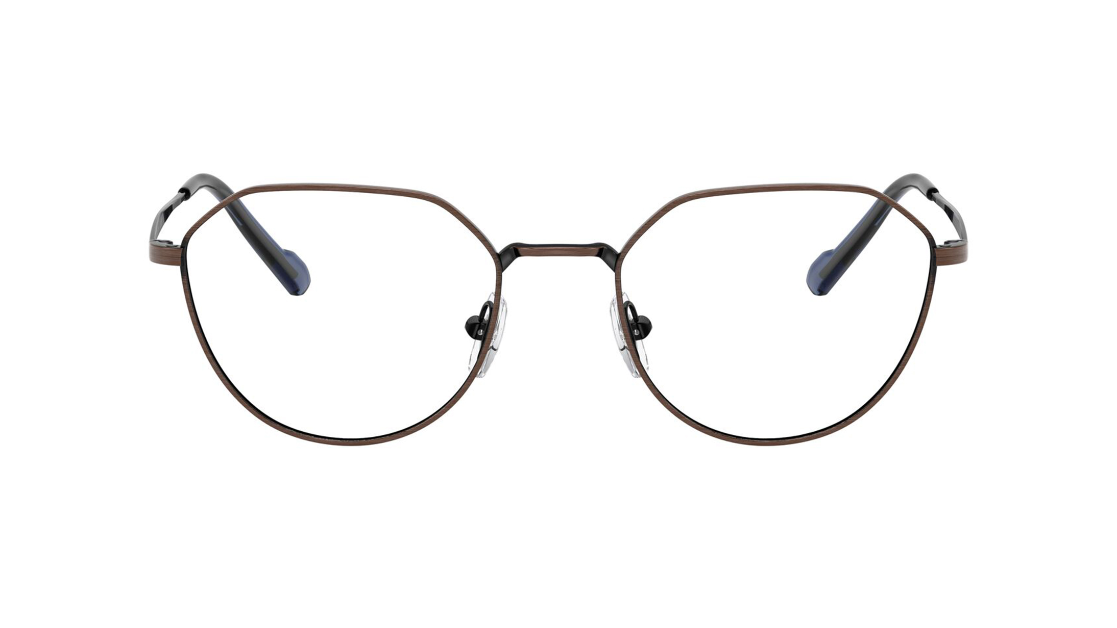 Image 1 of Bronze Irregular Eyeglasses for Men from Vogue Eyewear Available at Titan Eye+