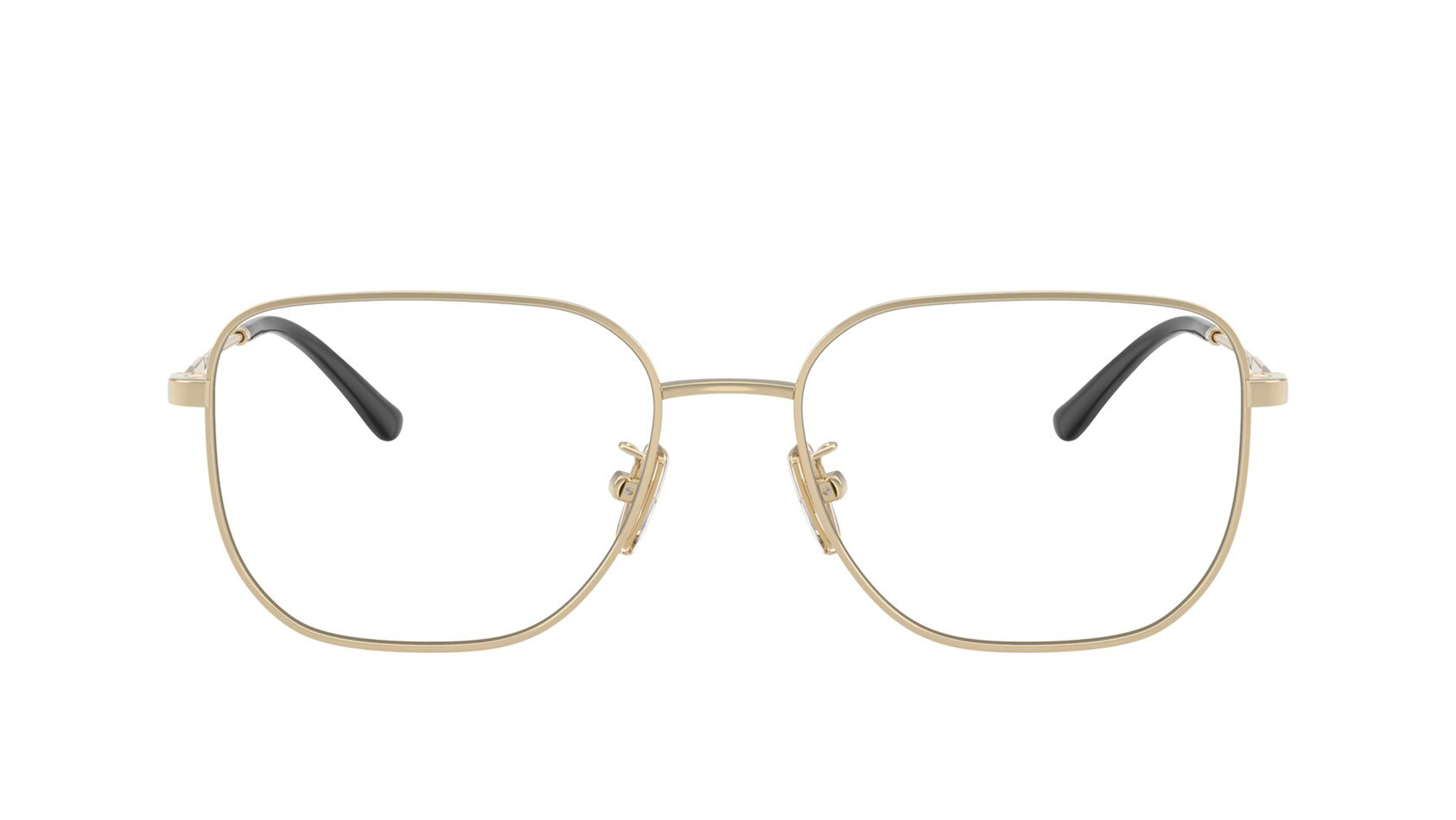 Image 1 of Gold Square Eyeglasses for Women from Vogue Eyewear Available at Titan Eye+