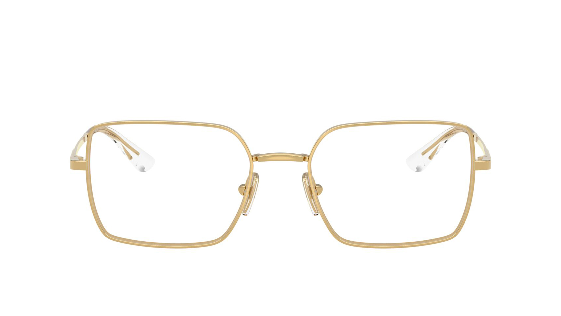 Image 1 of Gold Rectangle Eyeglasses for Women from Vogue Eyewear Available at Titan Eye+