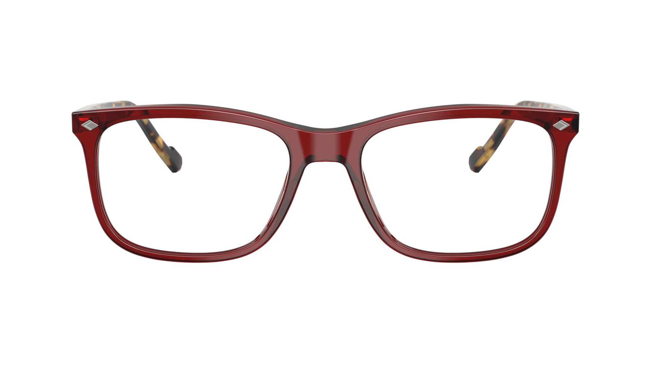 Image 1 of Maroon Pillow Eyeglasses for Men from Vogue Eyewear Available at Titan Eye+