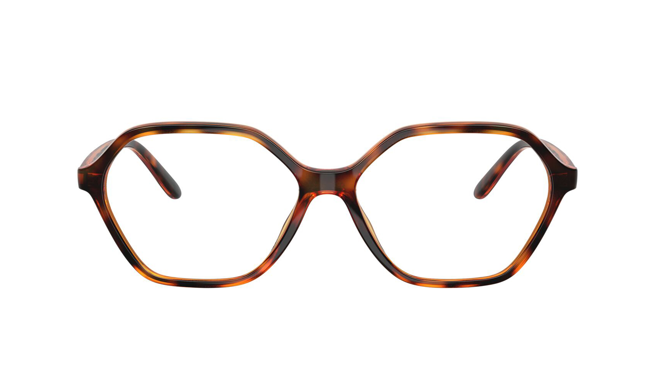 Image 1 of Havana Geometric Eyeglasses for Women from Vogue Eyewear Available at Titan Eye+