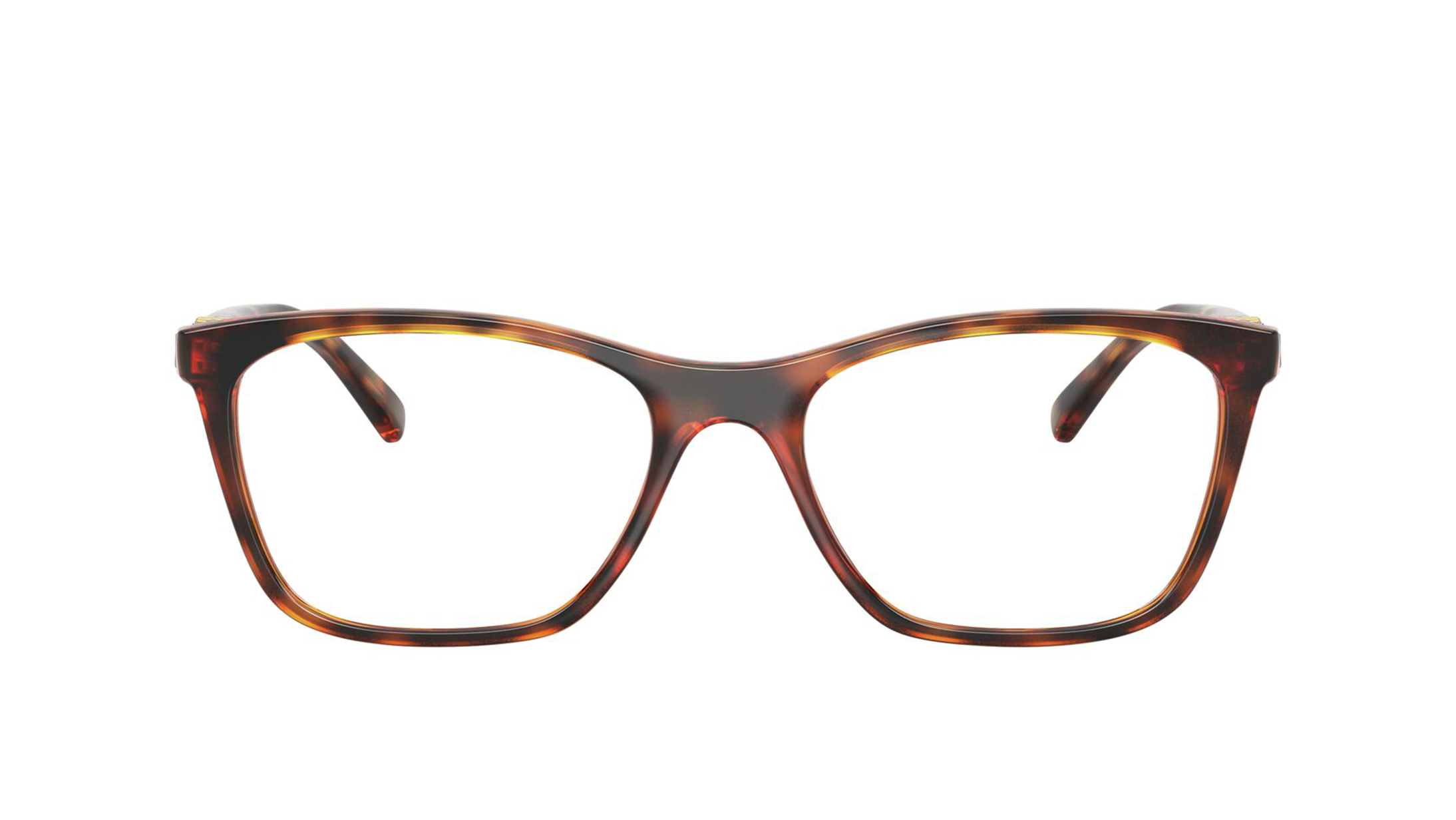Image 1 of Havana Rectangle Eyeglasses for Women from Vogue Eyewear Available at Titan Eye+