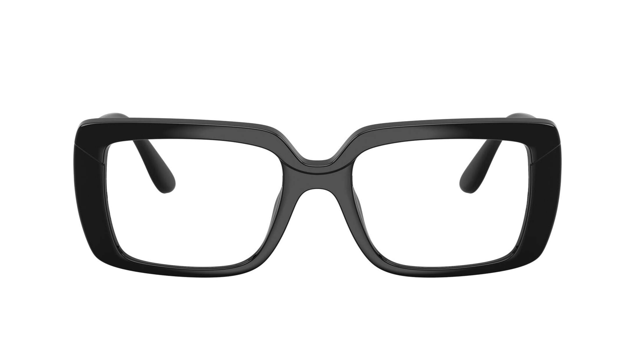 Image 1 of Black Rectangle Eyeglasses for Women from Vogue Eyewear Available at Titan Eye+