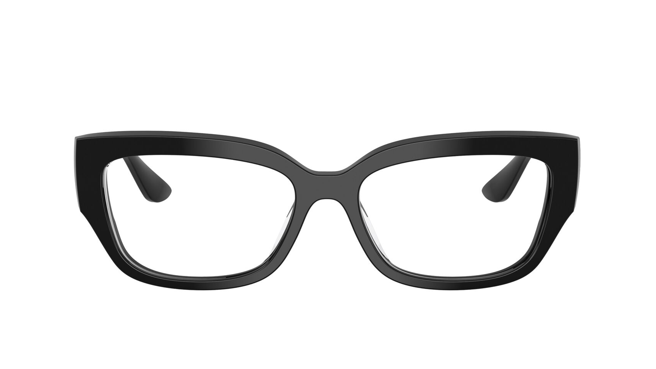 Image 1 of Black Rectangle Eyeglasses for Women from Vogue Eyewear Available at Titan Eye+