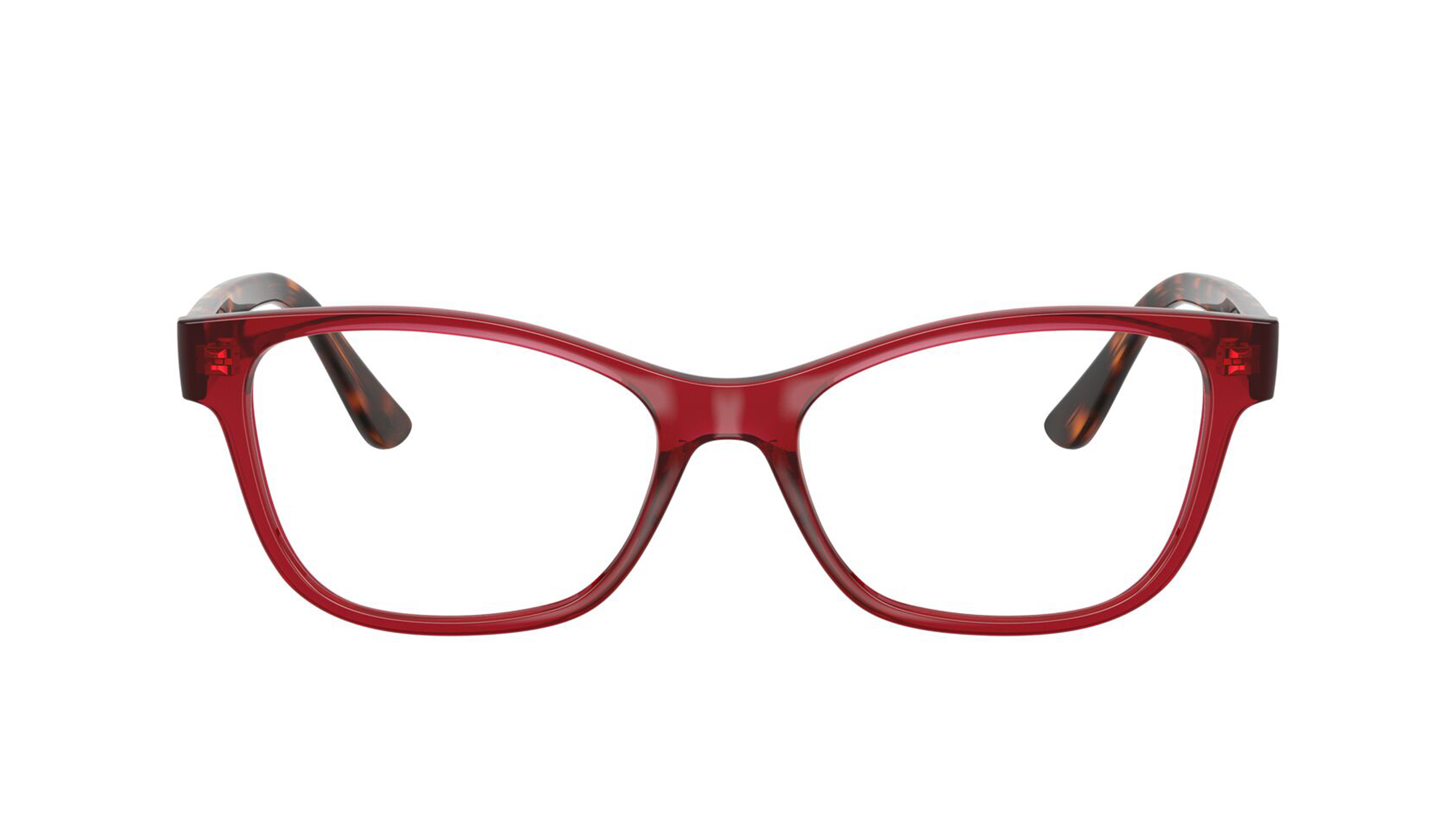 Image 1 of Red Rectangle Eyeglasses for Women from Vogue Eyewear Available at Titan Eye+