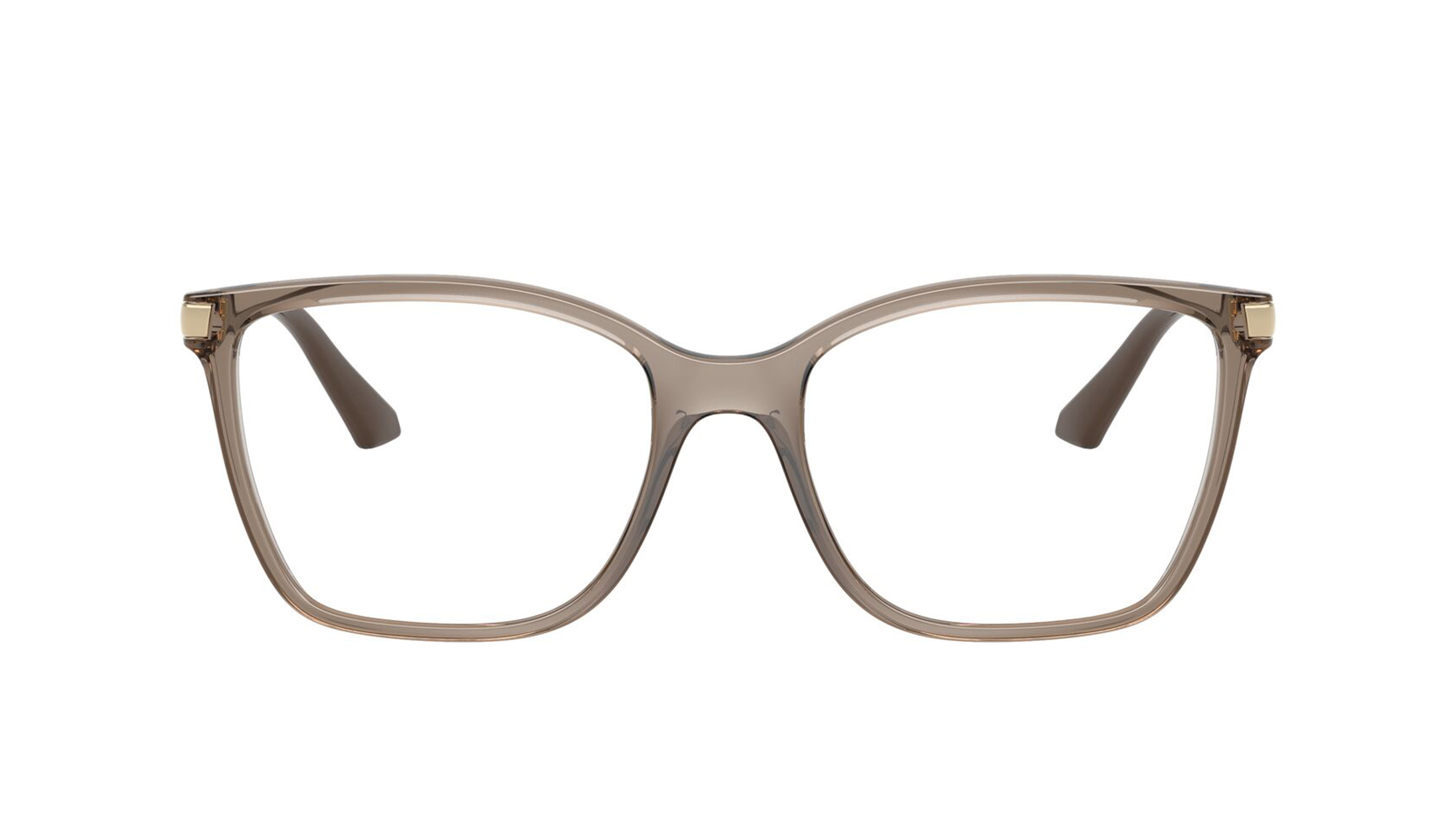Image 1 of Brown Square Eyeglasses for Women from Vogue Eyewear Available at Titan Eye+