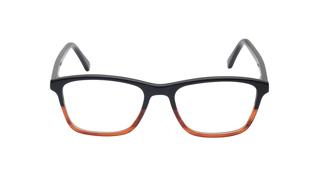 Image 1 of Black and Brown Wayfarer Rimmed Kids Eyeglasses(FZ1212UFP1MBKV|48) from Fastrack Available at Titan Eye+