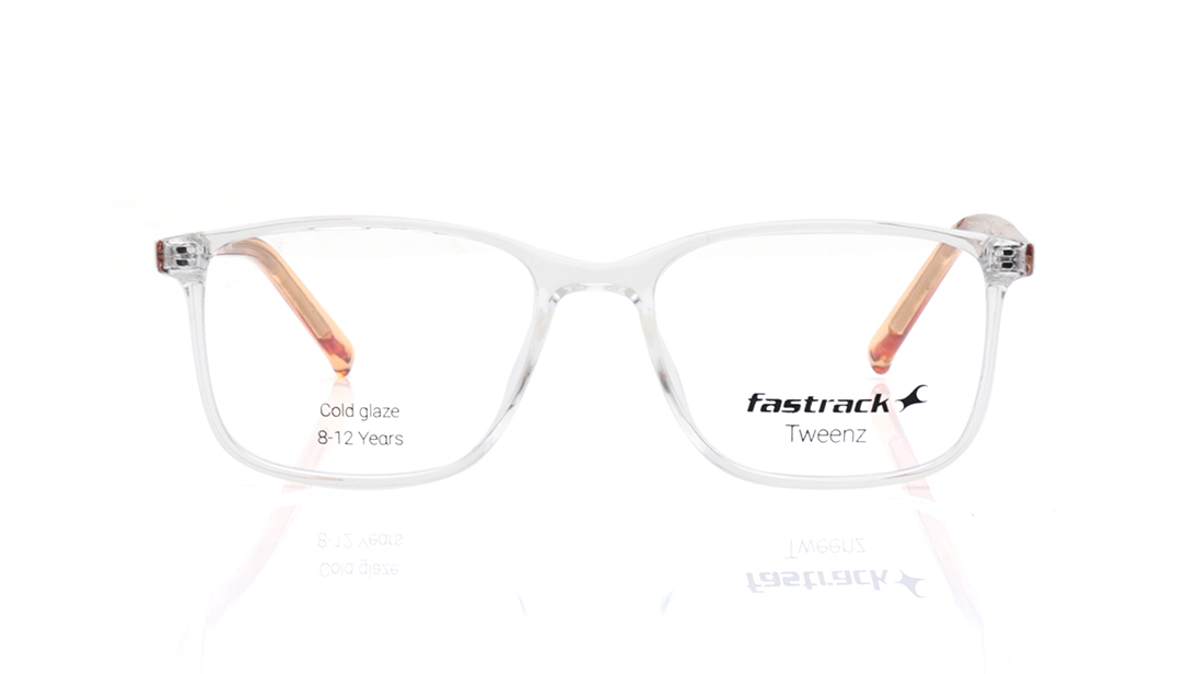 Image 1 of Orange Rectangle Eyeglasses for Men and Women from Fastrack Available at Titan Eye+