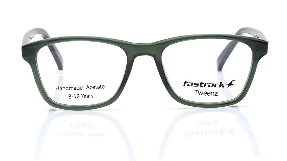Image 1 of Green Rectangle Rimmed Eyeglasses for Kids from Fastrack Available at Titan Eye+