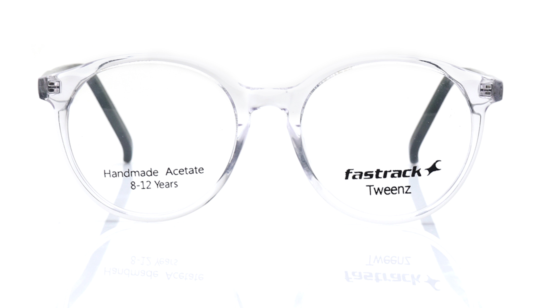 Image 1 of White Round Rimmed Eyeglasses for Men and Women from Fastrack Available at Titan Eye+