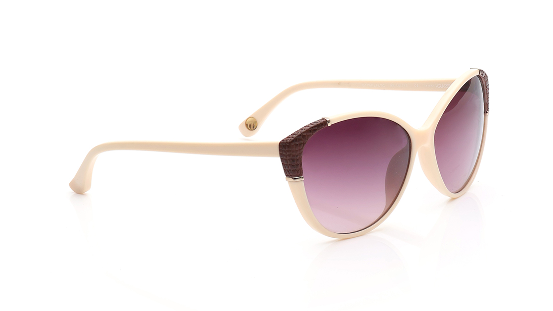 Cream Bug Eye Sunglasses for Women